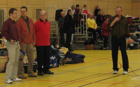 Erffnung v.l.n.r Maik Hnig, Brgermeister Marcel Schmidt, Manfred Wilner und Jrgen Schltke